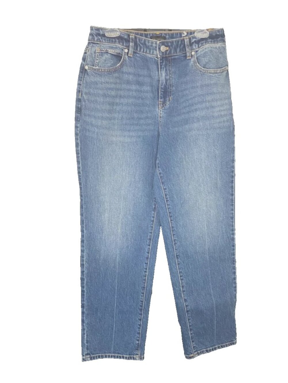 NEW Talbots High Waist Relaxed Jeans Straight Leg Size 10P Capsule Mom Quiet Lux